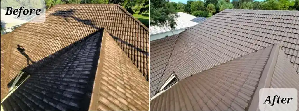 Spanish tile roof tile reglazing