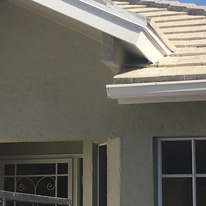 Flat Cement Tile Eave Repair — After