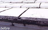 Flat cement tile roof before Roof Shield waterproof coating — Roof Shield | The Roof Store Flat cement tile roof before Roof Shield waterproof coating