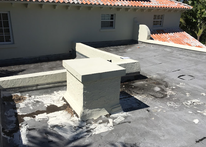 Residential Flat Roof Waterproofing — Before