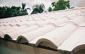 Composite Spanish tile roof after Roof Shield waterproof coating — Roof Shield | The Roof Store Composite Spanish tile roof after Roof Shield waterproof coating
